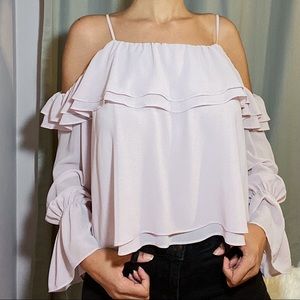 Flowy Cold Shoulder Top